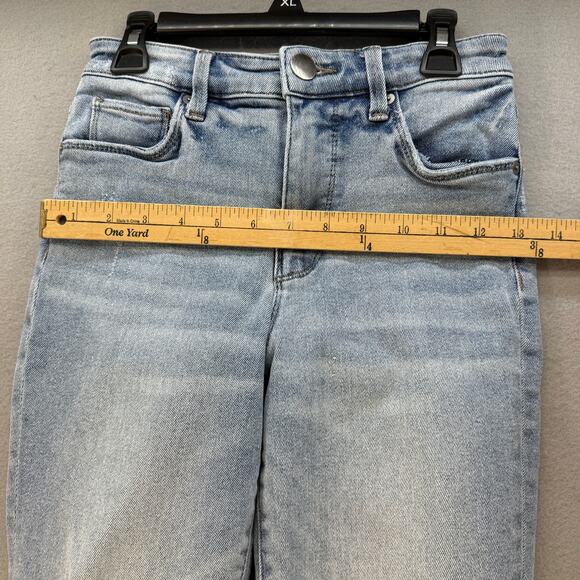 Evereve Jeans Women's 24 (0) Light Blue High Rise Fit Ever Straight Skinny Leg - Picture 11 of 14